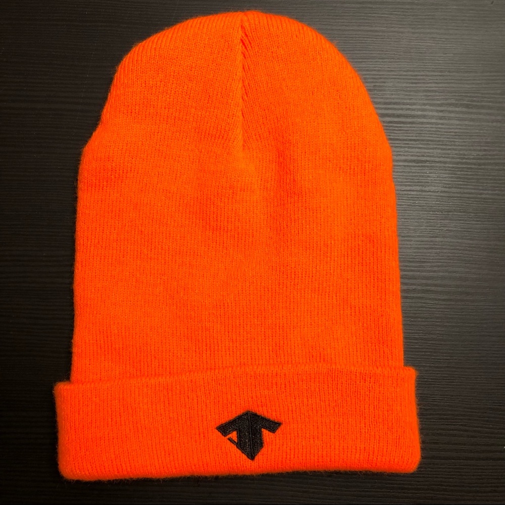 Orange Beanie Cuff Plain Knit Ski Skull  Winter Warm Slouchy Men Women Unisex - Picture 2 of 2